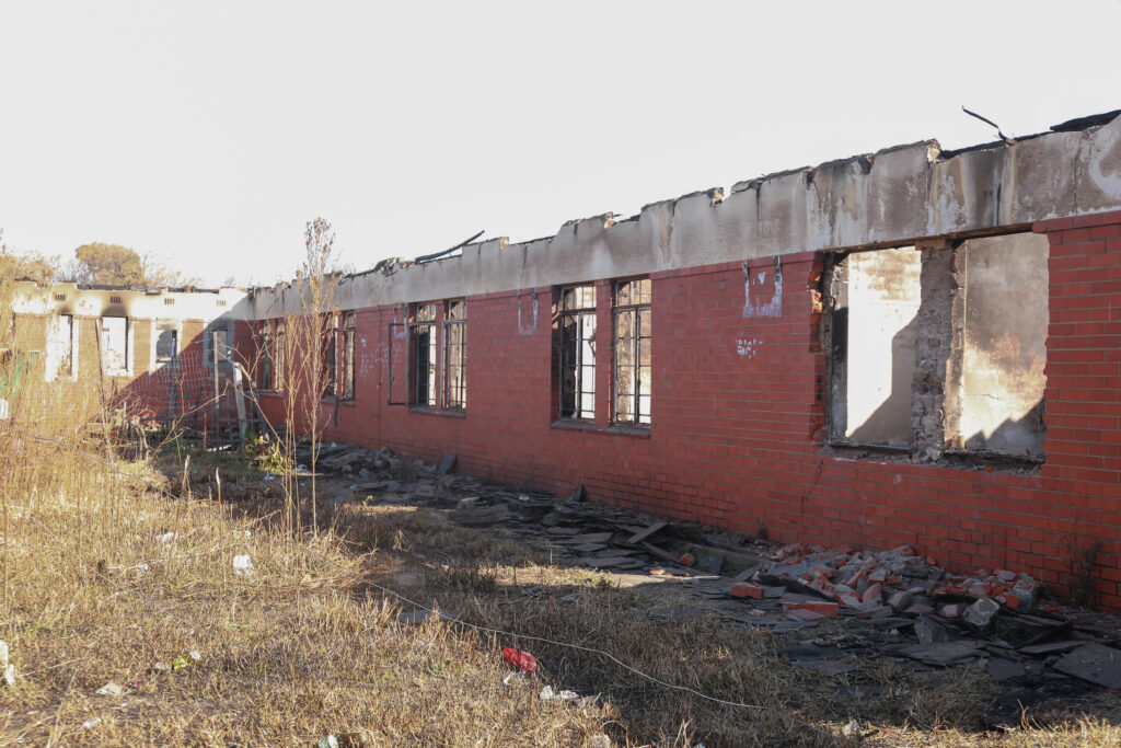 Front of the old building