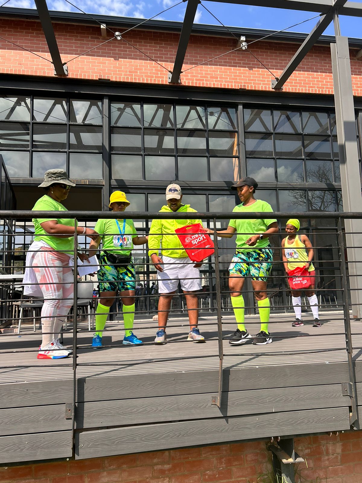 The founders gifting the winners. From left Thembela. Amanda (Mposh) Mlungisi and Zimkhitha (Zee) The founders gifting the winners. From left Thembela. Amanda (Mposh) Mlungisi and Zimkhitha (Zee)