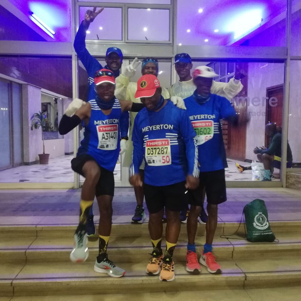 Katlego Team Mates Meyerton Athletics Club Katlego's friends at Meyerton Athletics Club